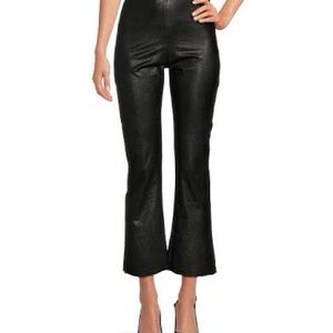 Commando Black Flare Pants High-Rise Faux Leather